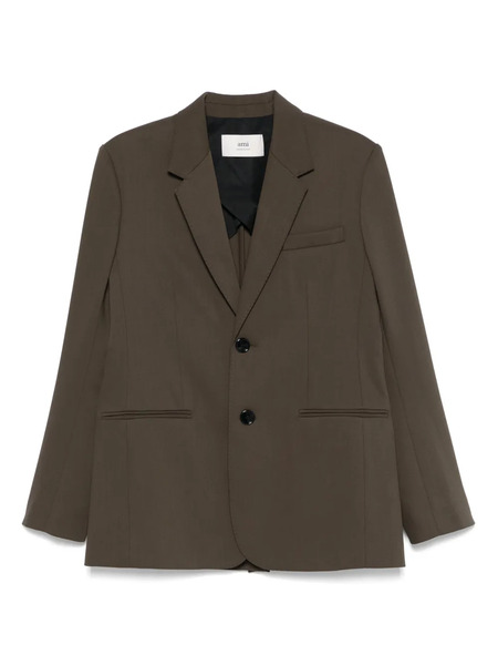  Ami Paris Virgin Wool Blazer - Green 