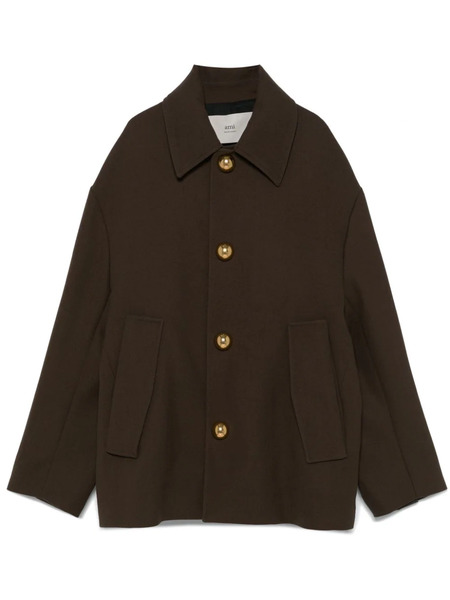  Ami Paris Virgin-wool Jacket - Brown 