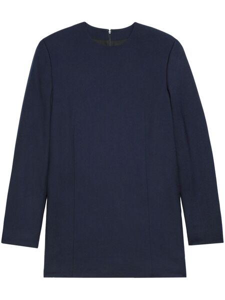  Ami Paris Virgin Wool Minidress - Blue 