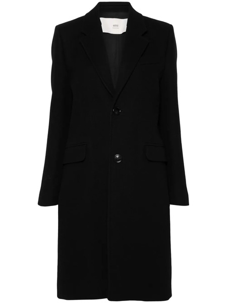  Ami Paris Wool Coat - Black 