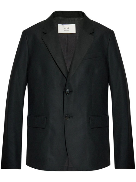  Ami Paris Wool Single-breasted Blazer - Black 