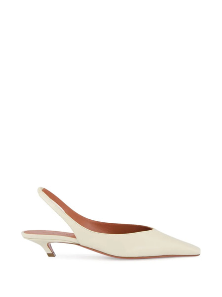  Amina Muaddi Jamie Sling Pumps - Neutrals 