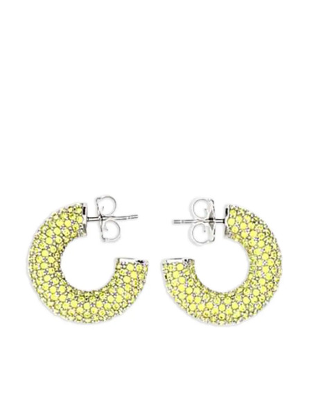  Amina Muaddi Mini Cameron Earrings - Yellow 