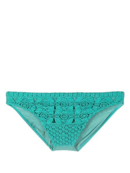  Amir Slama Crochet-knit Swimming Trunks - Blue 