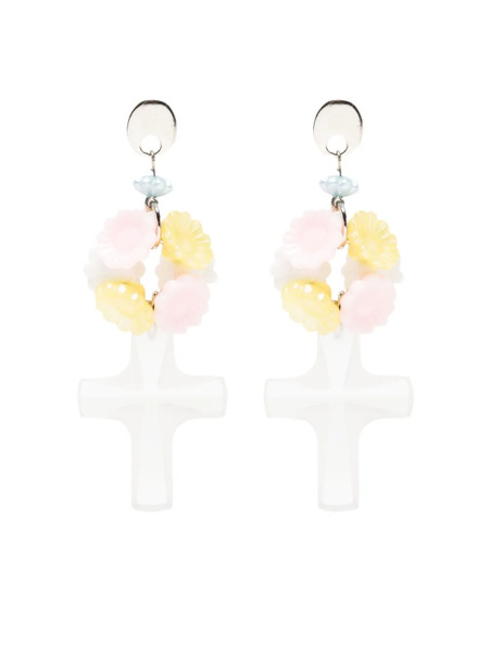  Amir Slama Cross-pendant Earring - Multicolour 