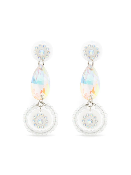  Amir Slama Crystal-embellished Drop Earrings - Neutrals 