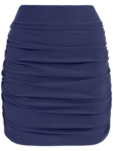  Amir Slama Draped Mini Skirt - Blue 