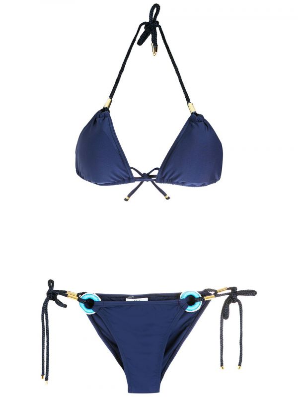  Amir Slama Embellished Bikini Set - Blue 