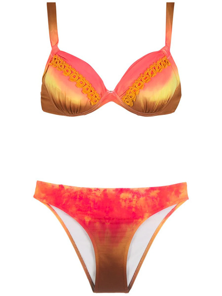  Amir Slama Embroidery Tie Dye Bikini Set - Multicolour 