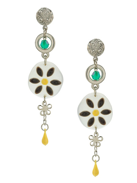  Amir Slama Flower Earrings - Neutrals 