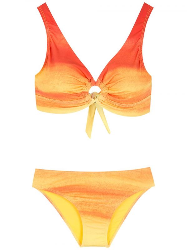  Amir Slama Gradient-effect Bikini - Yellow 