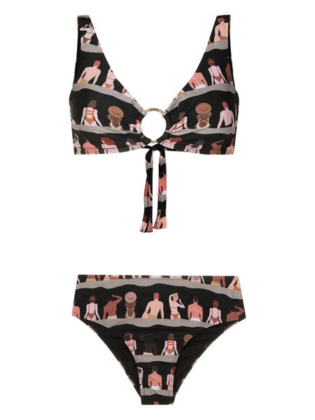  Amir Slama Graphic-print Bikini - Black 
