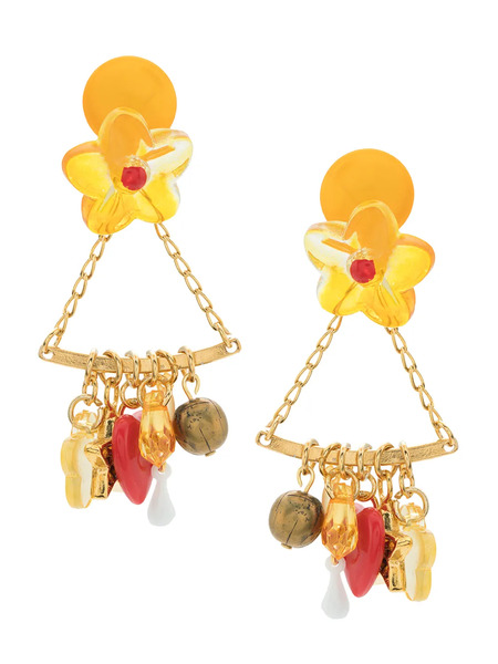  Amir Slama Penduricalho Earrings - Yellow 