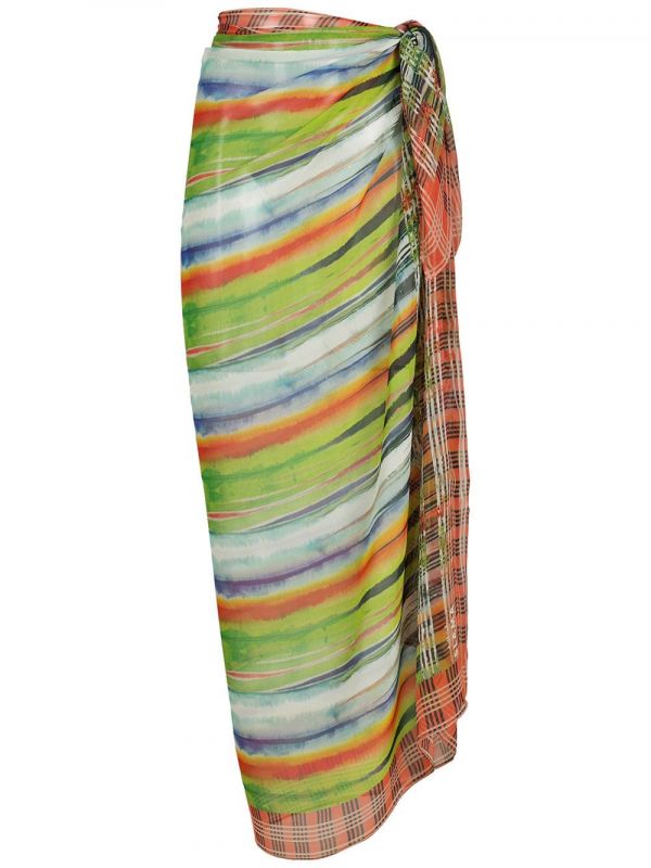  Amir Slama Printed Beach Skirt - Multicolour 