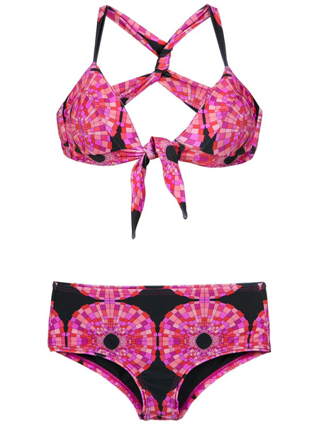  Amir Slama Printed Bikini Set - Pink 