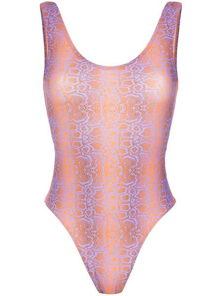  Amir Slama Python Print Swimsuit - Multicolour 