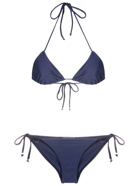  Amir Slama Self-tie Triangle Bikini - Blue 