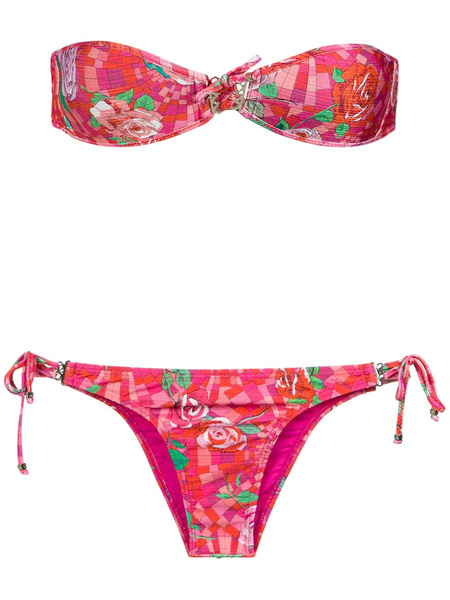  Amir Slama Strapless Bikini Set - Pink 