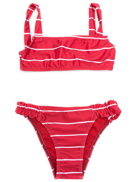  Amir Slama Striped Bikini Set - Red 