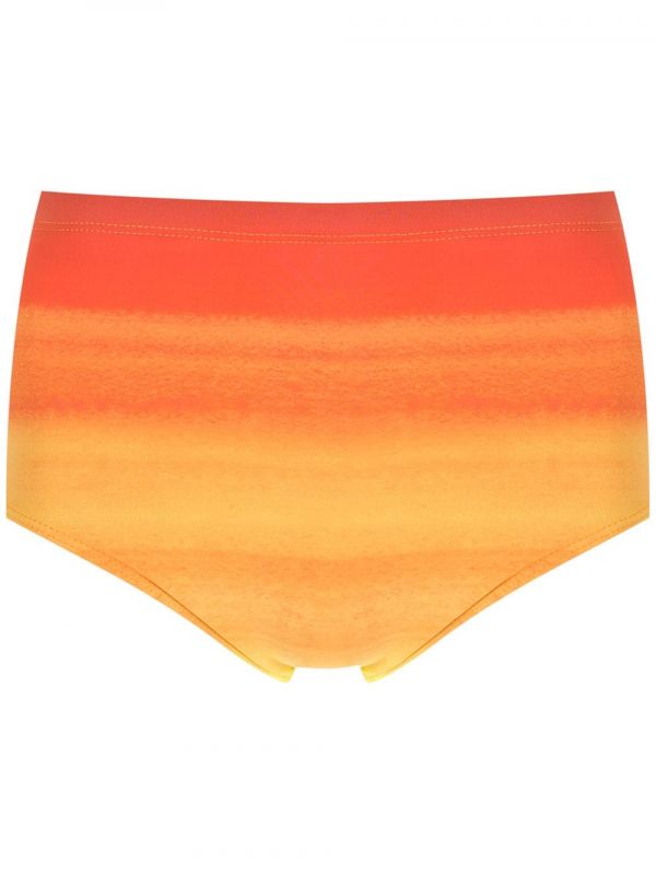  Amir Slama Tie-dye Gradient Swimming Trunks - Orange 