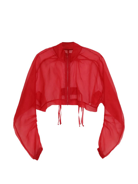 Amir Slama Zip-up Silk Jacket - Red 