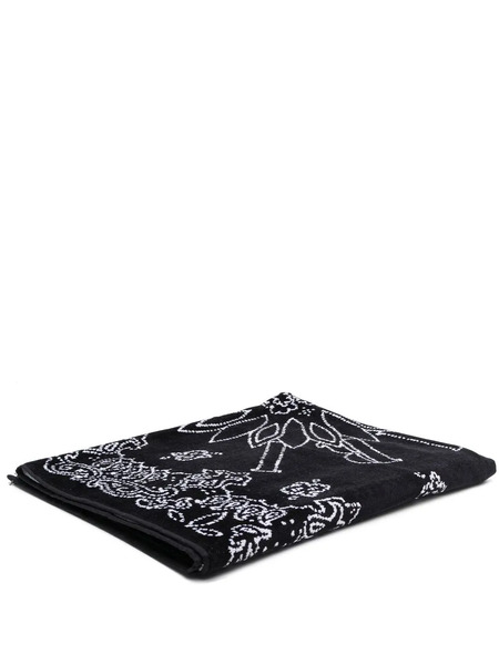  Amiri Bandana-print Beach Towel - Black 