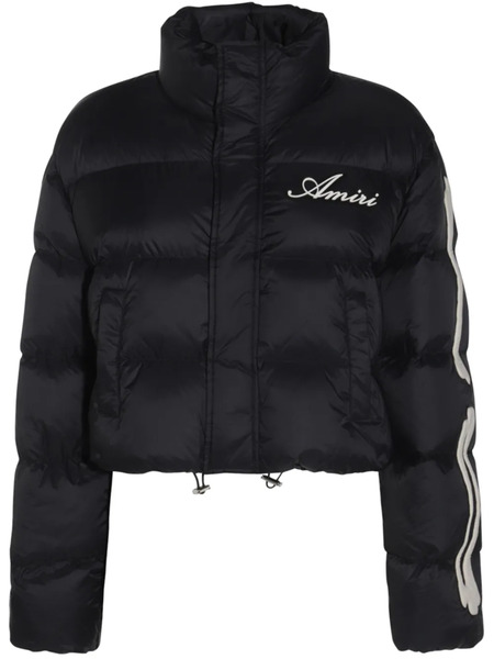 Amiri Bones Cropped Puffer Jacket - Black 
