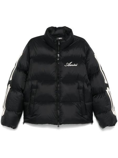  Amiri Bones-print Padded Jacket - Black 
