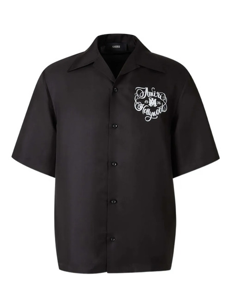  Amiri Button Floral Print Shirt - Black 
