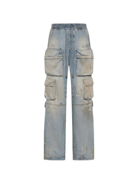  Amiri Cargo-pockets Drawstring Jeans - Blue 