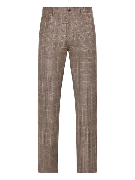  Amiri Check Boot-cut Trousers - Brown 