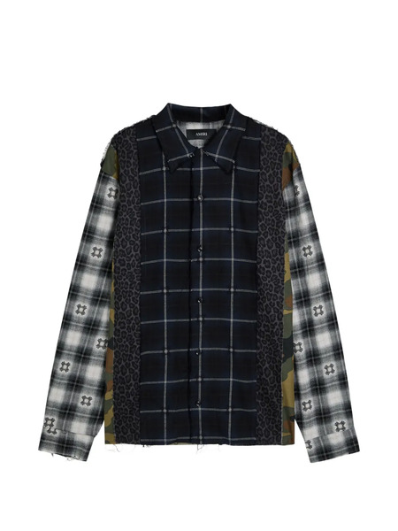  Amiri Check-pattern Shirt - Blue 