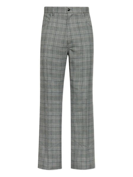  Amiri Checked-pattern Trousers - Grey 