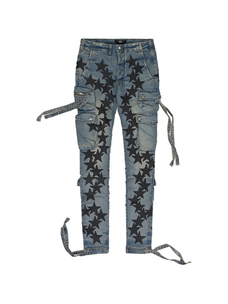  Amiri Chemist Star Tactical Jeans - Blue 