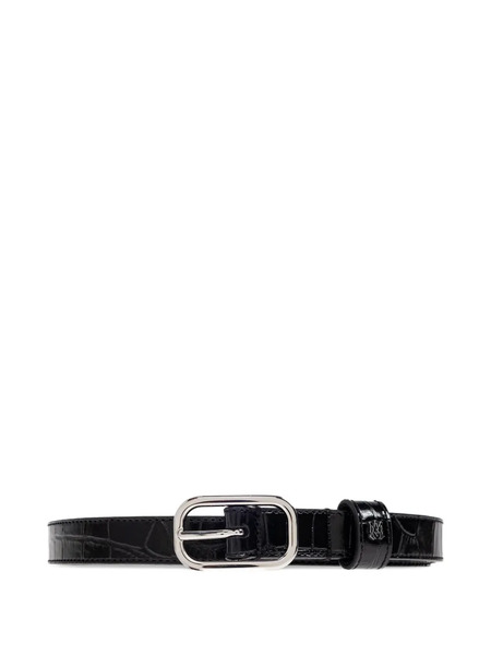  Amiri Crocodile-embossed Belt - Black 