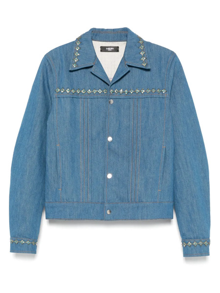  Amiri Crystal-embellished Jacket - Blue 