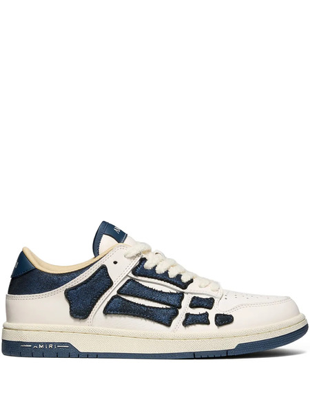  Amiri Denim Skel Top Low Sneakers - Neutrals 