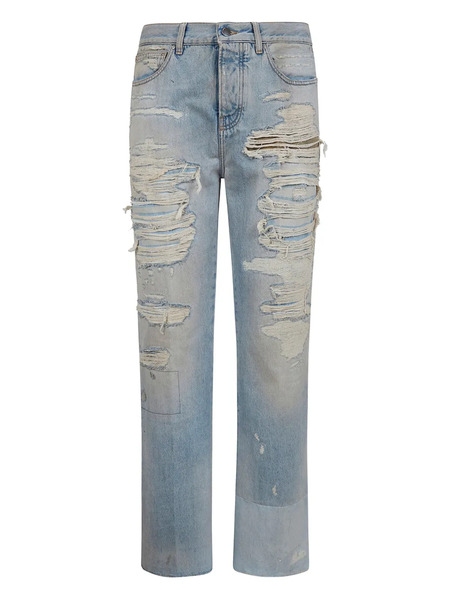 Amiri Distressed-effect Denim Jeans - Blue 
