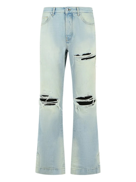  Amiri Distressed-effect Flared Jeans - Blue 