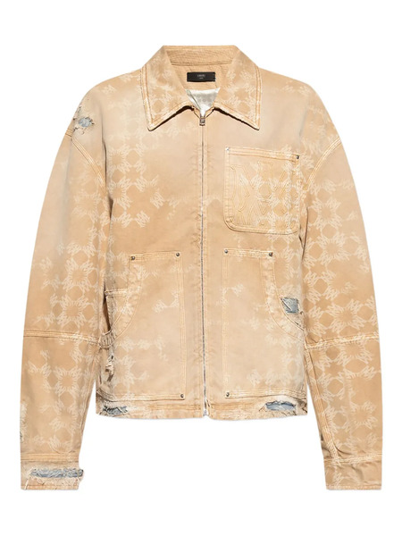 Amiri Distressed Printed Jacket - Neutrals 