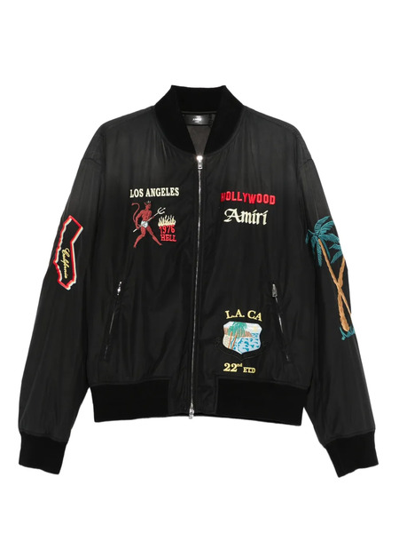  Amiri Embellished Bomber Jacket - Black 