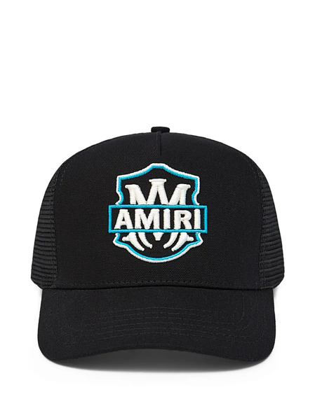  Amiri Emblem Trucker Cap - Black 