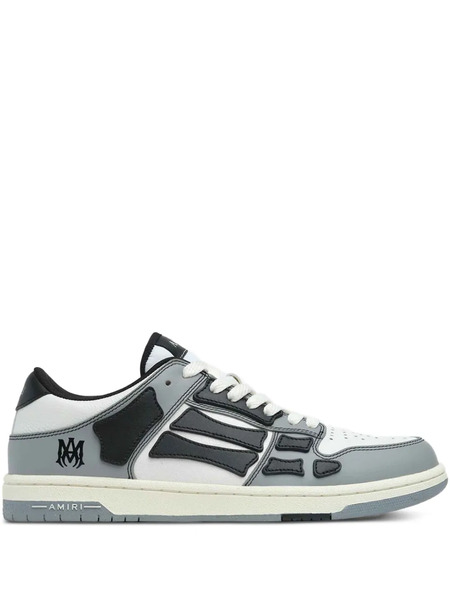  Amiri Embossed Skull Leather Sneakers - White 