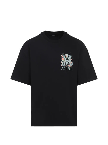  Amiri Floral Logo-print T-shirt - Black 