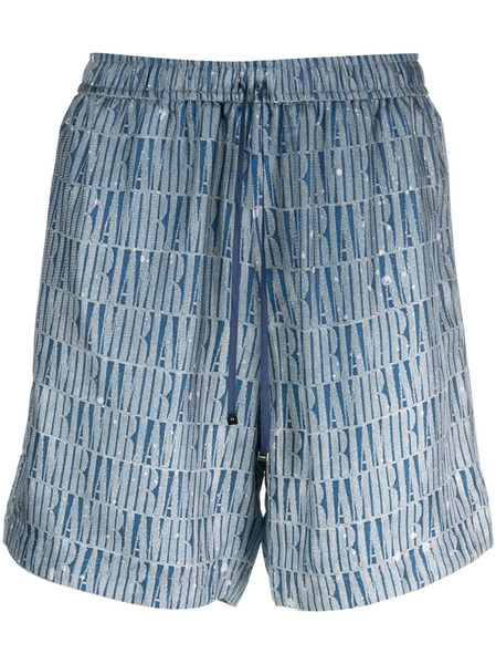  Amiri Gradient Drawstring Shorts - Blue 