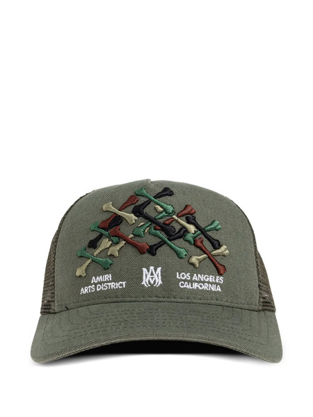  Amiri Kids Embroidery Mesh Hat - Green 