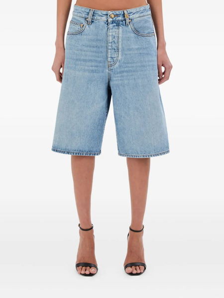  Amiri Knee-length Denim Shorts - Blue 