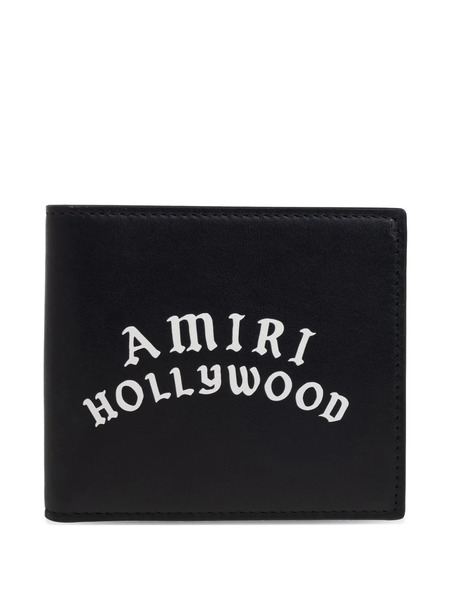  Amiri Leather Bi-fold Wallet - Black 