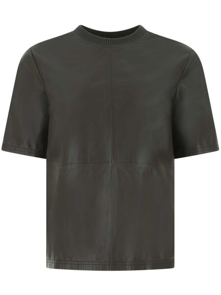  Amiri Leather T-shirt - Brown 