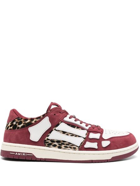  Amiri Leopard Sneakers - Red 